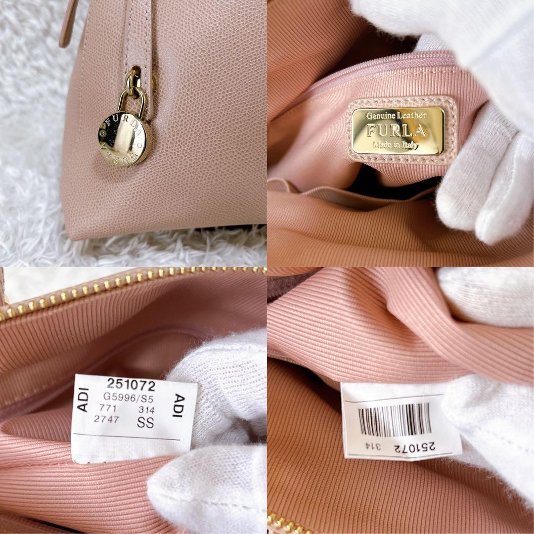 美品✨FURLA パイパー 2way ハンドバッグ　ピンク