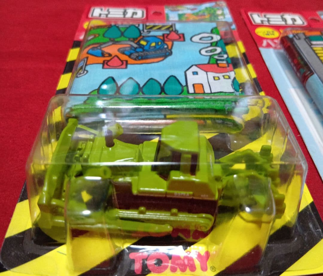希少　TOMY赤ロゴ　トミカ ハンカチ マップセット　4台　未開封保管品