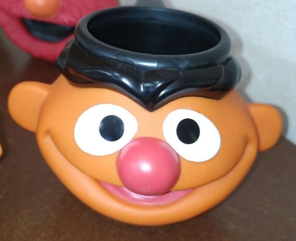 h*6様 セサミストリート 3Dフェイスマグカップ 6個セット