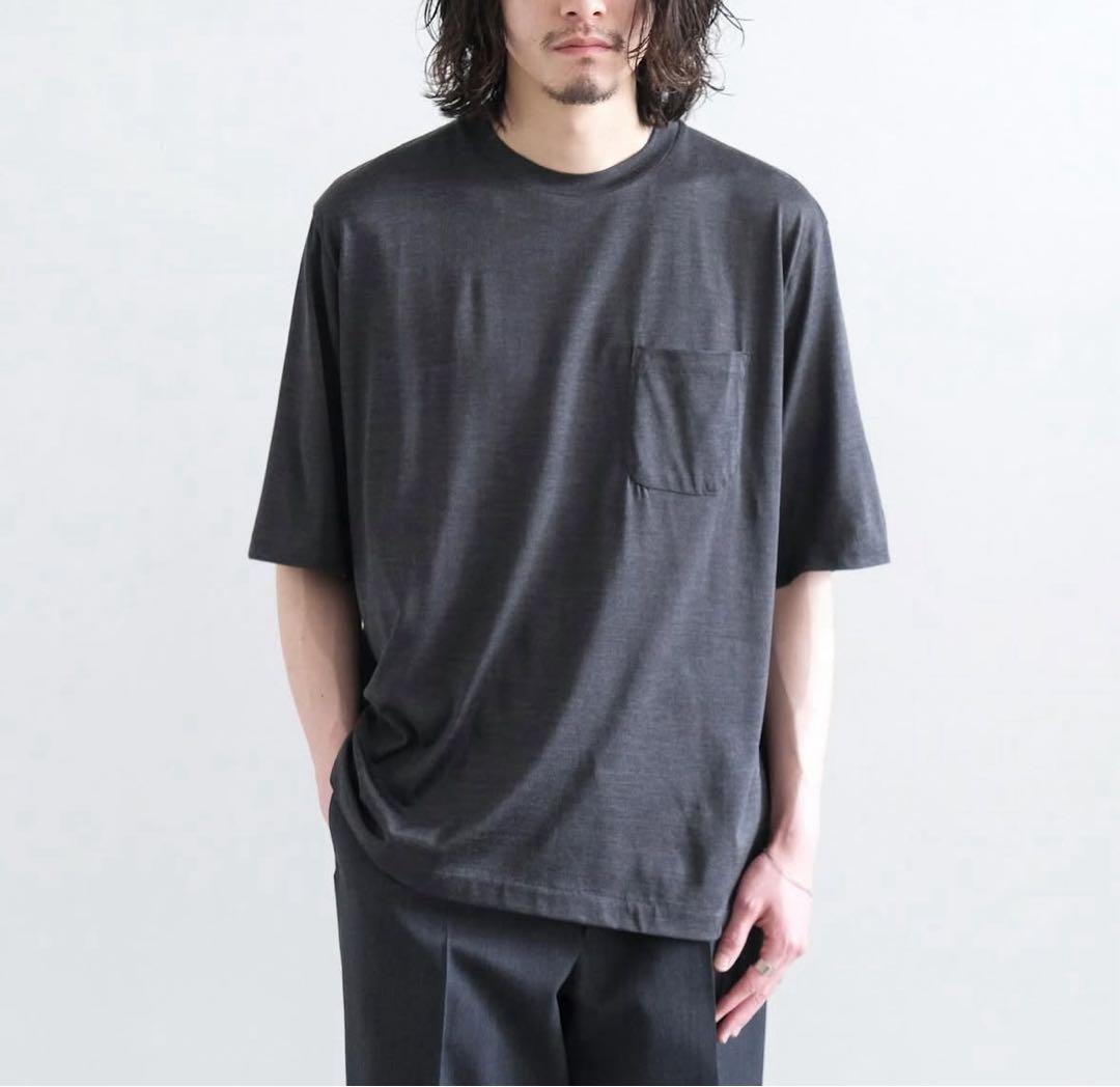 MAATEE&SONS WASHABLE SILK POCKET TEE