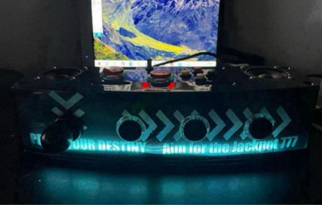 サミタ専用 9ボタンスロットコントローラー専用レバー搭載 LED＆