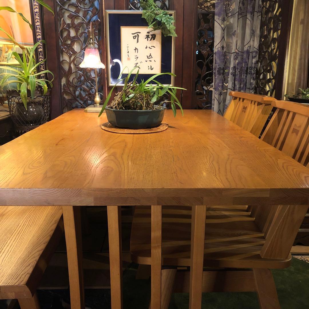 みーこ 　天板のみ　Sale JPN 和風　オーク無垢　ダイニングテーブル