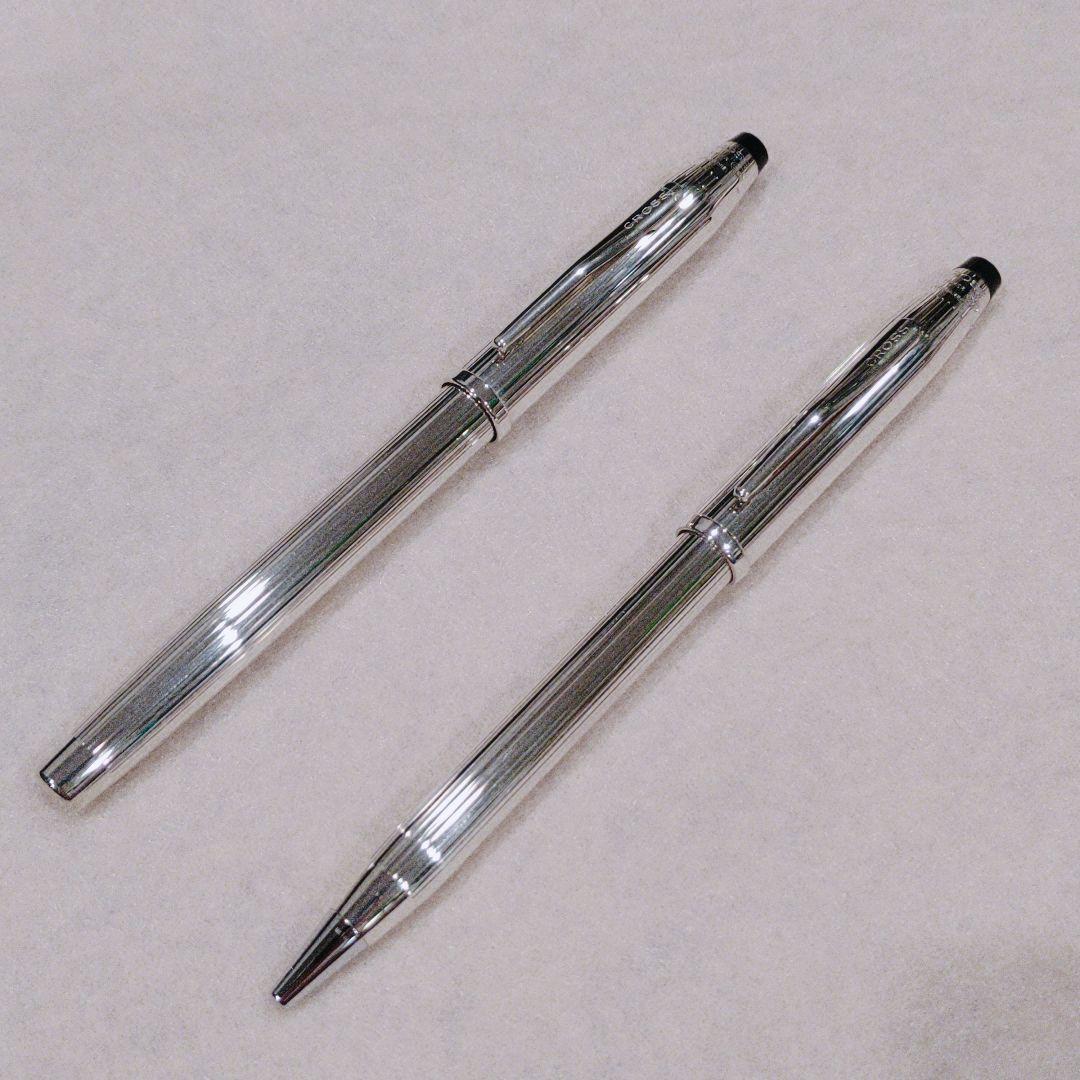 最新 クロス センチュリーII スターリングシルバー 万年筆＆ボールペン