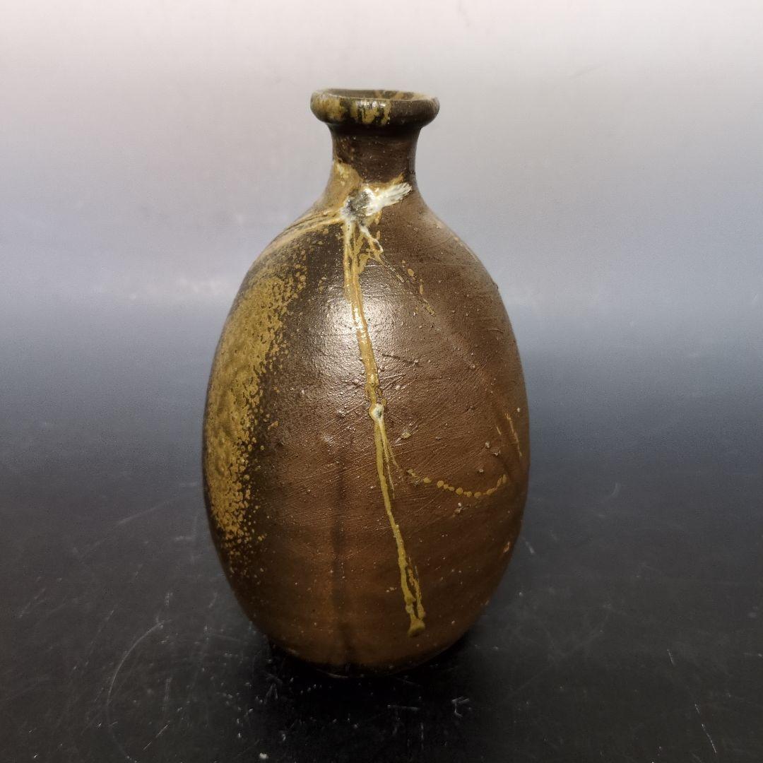 人間国宝 伊勢崎淳 作 備前徳利花入 合箱