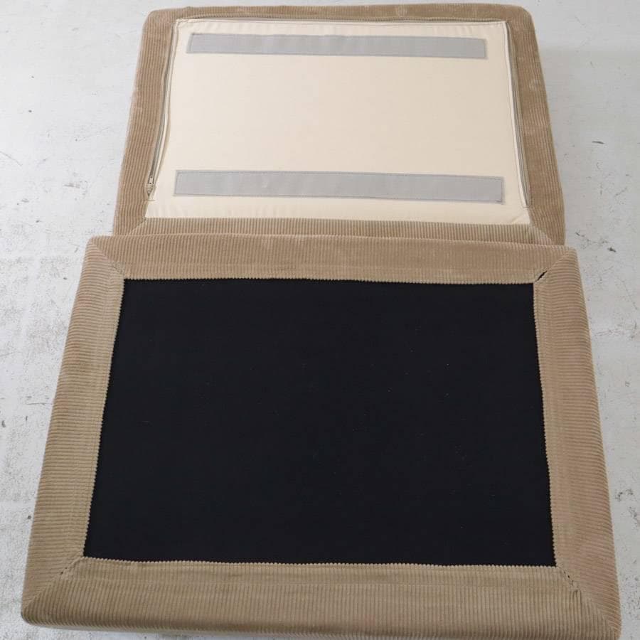 値下 展示品 24年製 ウニコ グレイグ カバーリング オットマン キャメル