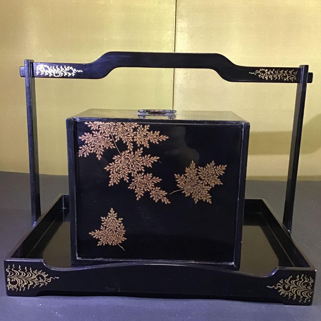 金蒔絵　野重弁当　江戸期　奥方様の料理器酒器　組み合. z