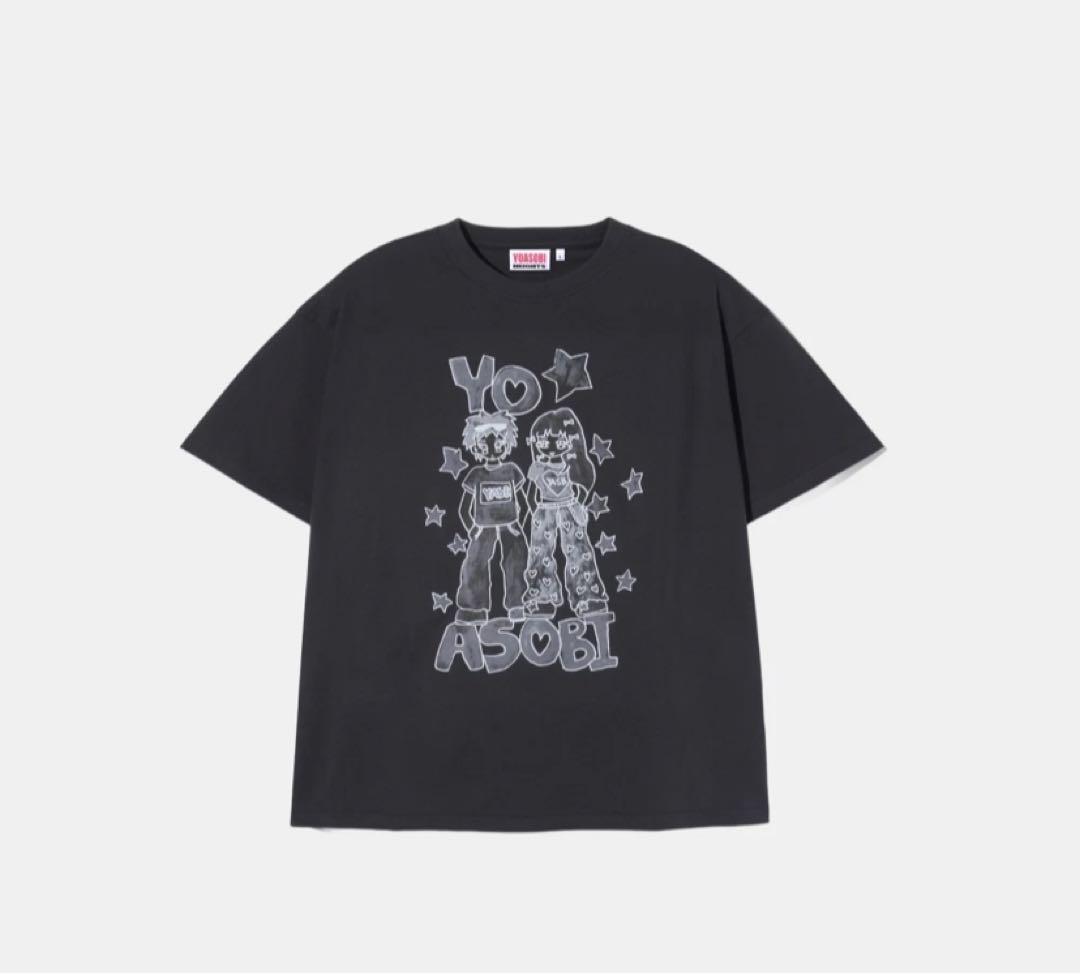 新品】海外限定グッズYOASOBI Tシャツチャコール(XL) yoasobi