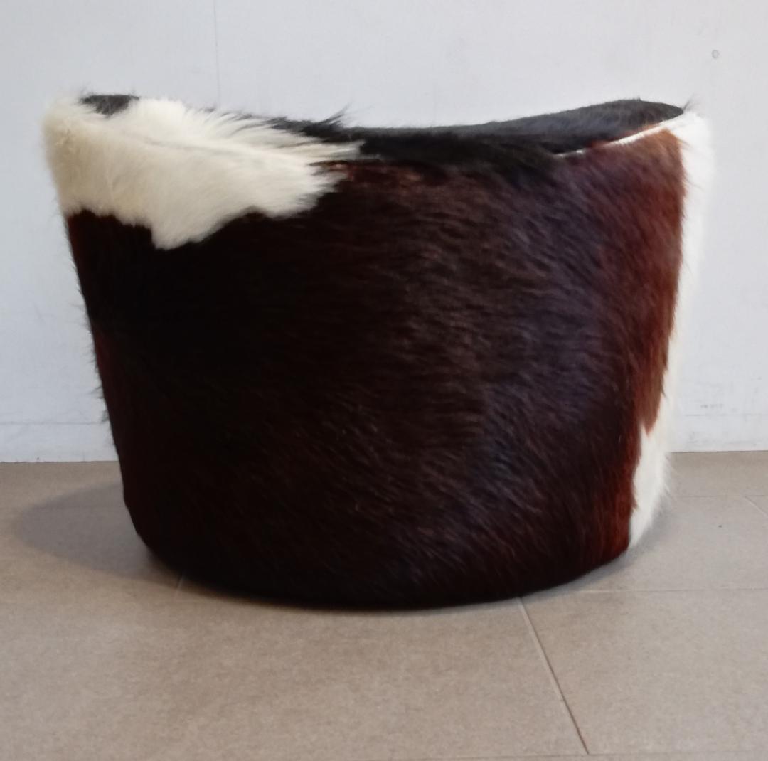 期間限定値下 希少♠IKEA/イケア　牛革　ハラコスツール　廃番品