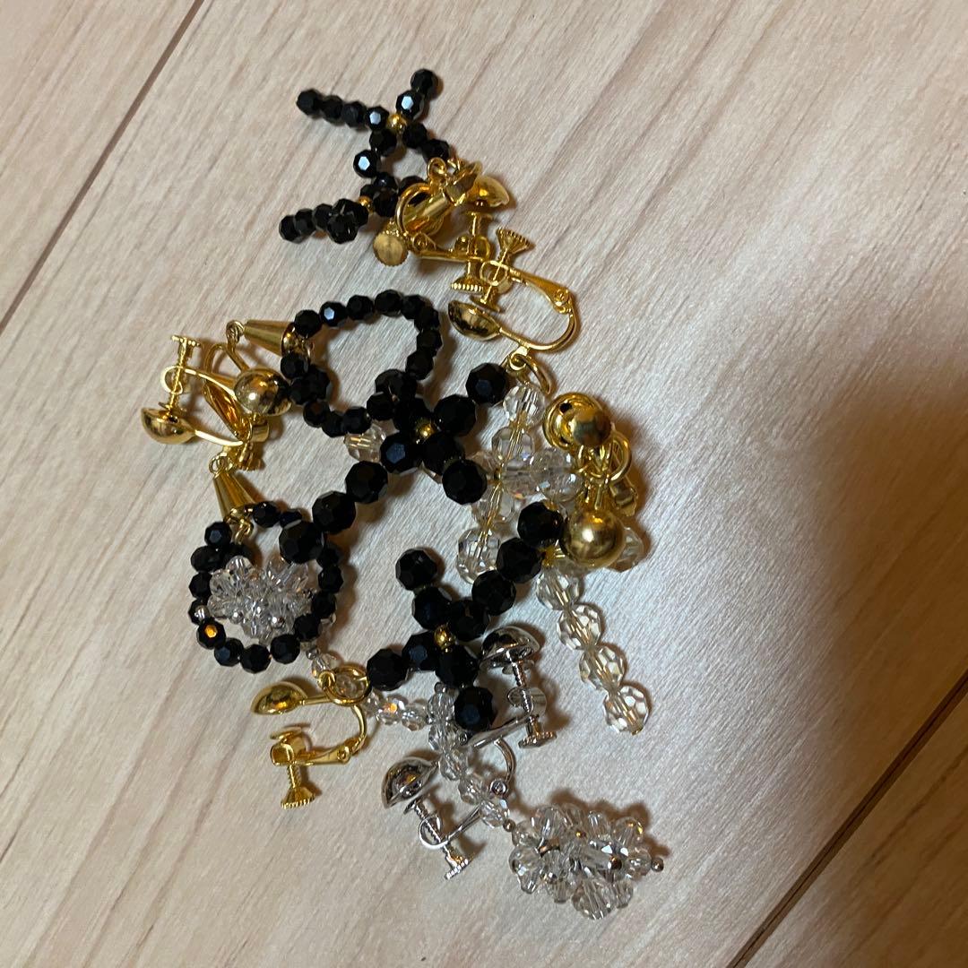 も*し様 アクセサリー まとめ売り 大量 約3kg ゴールド/シルバー色 イヤリ
