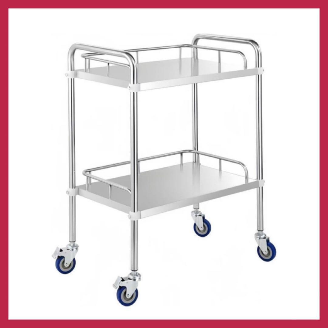 サービスワゴン キッチンワゴン ステンレス キャスター ストッパー付 2