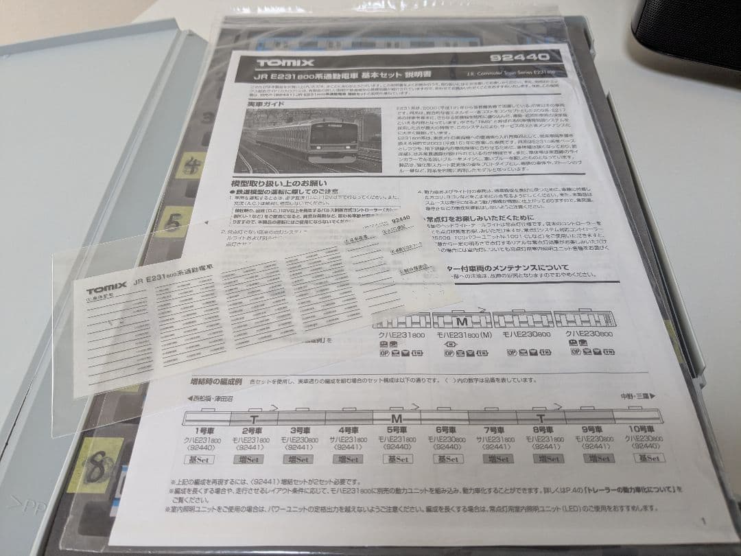 ジャンク E231系800番台 tomix旧製品10両 92440