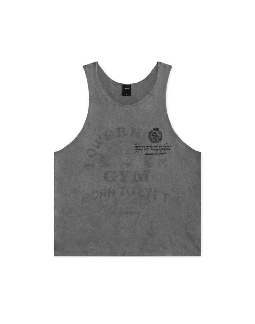ゆーとさま売約済】LYFT パワーハウスジム タンクトップ Sサイズ Dグレー