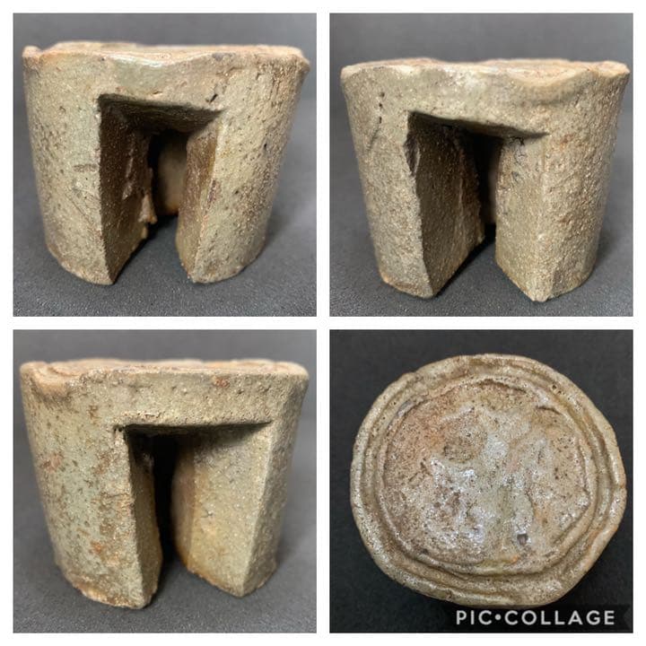 時代　古唐津　三足蓋置　茶道具　唐津