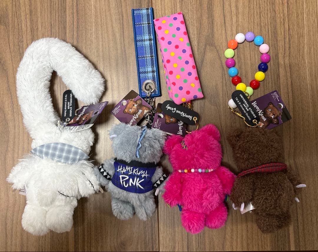 USJ ハミクマ　プラッシュキーチェーン　フルコンプセット