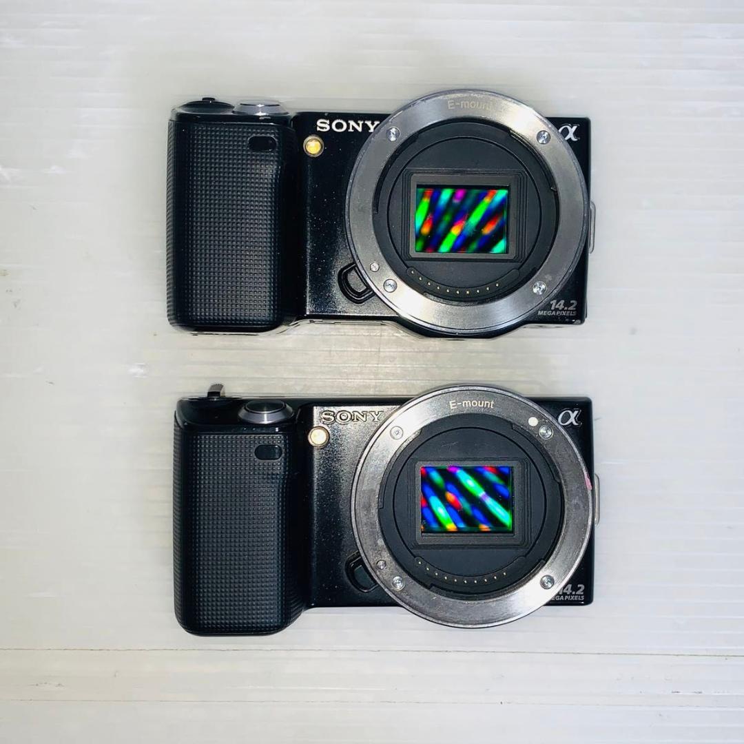 ジャンク】Sony NEX-5Dミラーレスカメラ 本体とレンズ2本 SONY NEX-5D 中古