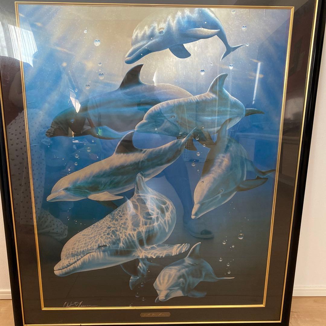 ラッセン　ポスター　イルカ　クリスチャンラッセン