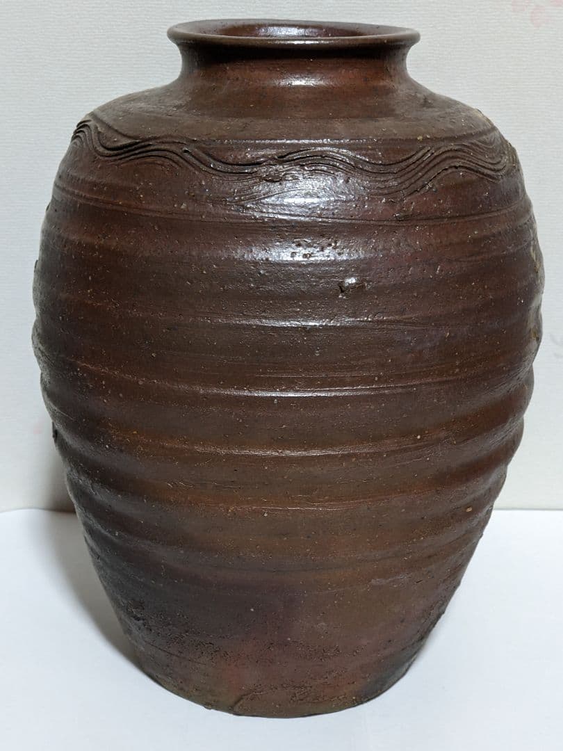 ♦️古備前 櫛目波状文壺 室町時代〜桃山時代 花活け 茶道具 置物 古美術骨董品