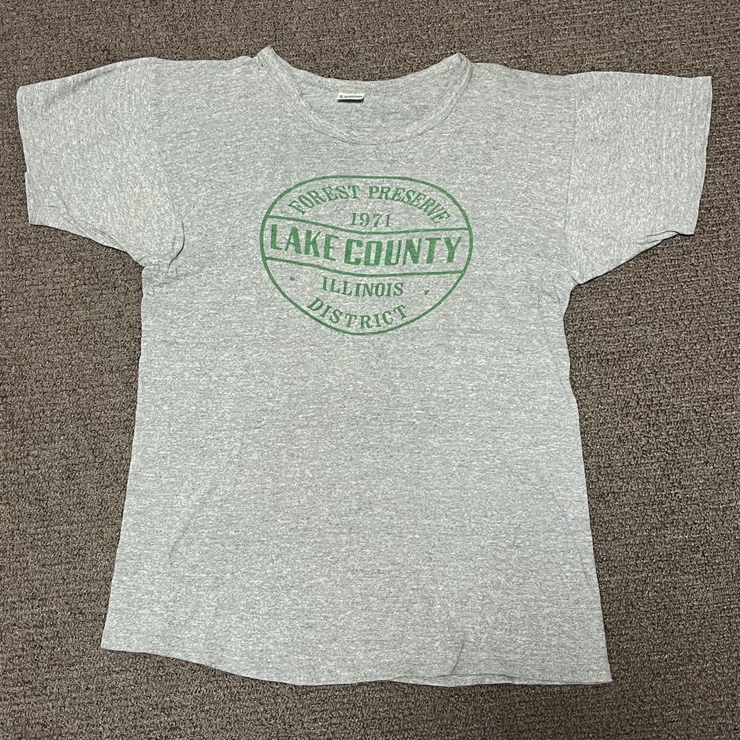 70s Champion 初期 バータグ 染み込み Tシャツ ヴィンテージ