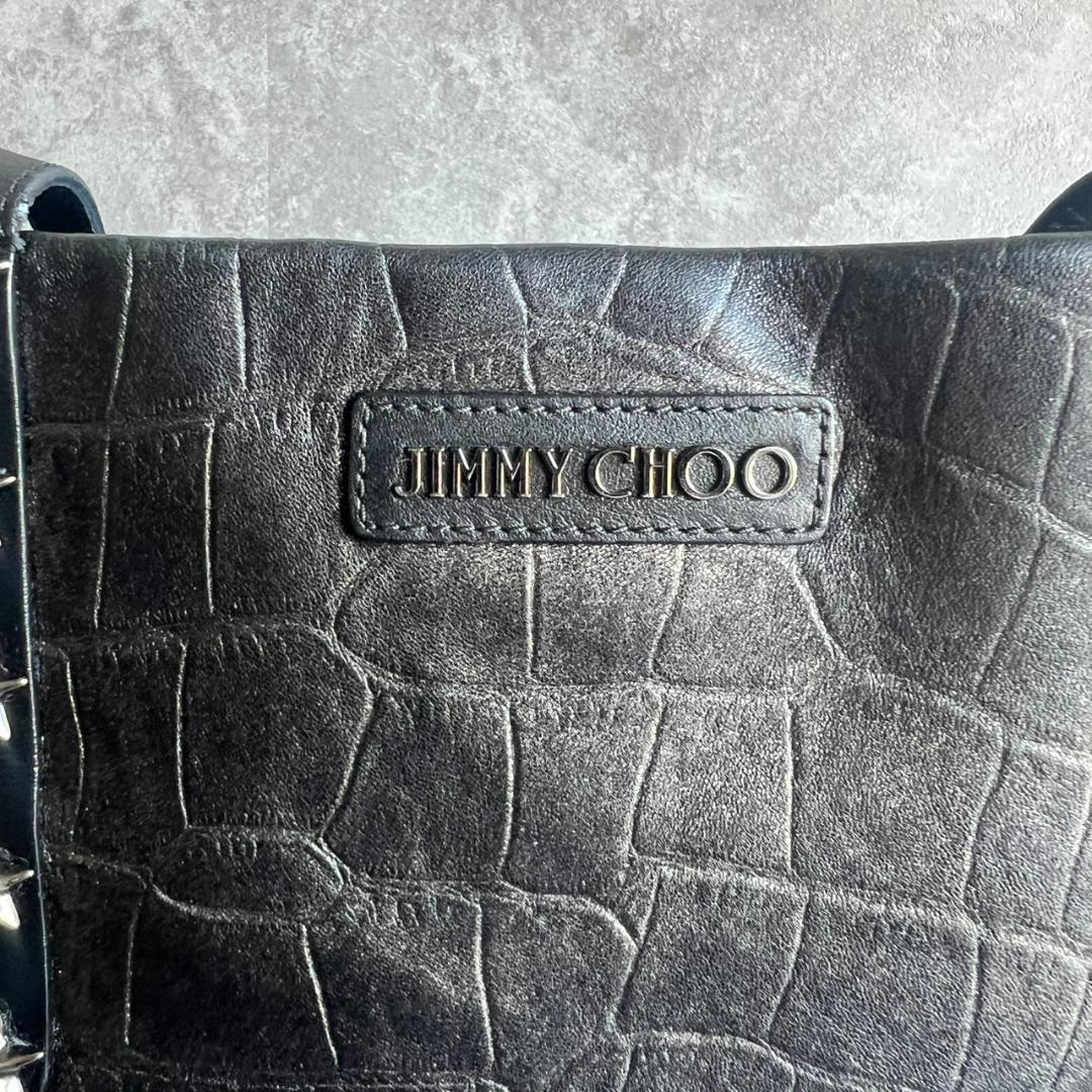⭐️JIMMY CHOO⭐️ジミーチュウ クロコ型押し スタースタッズ