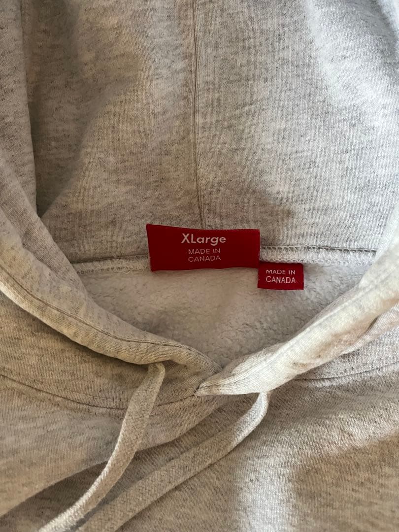 Supreme グレー フーディ XLサイズ
