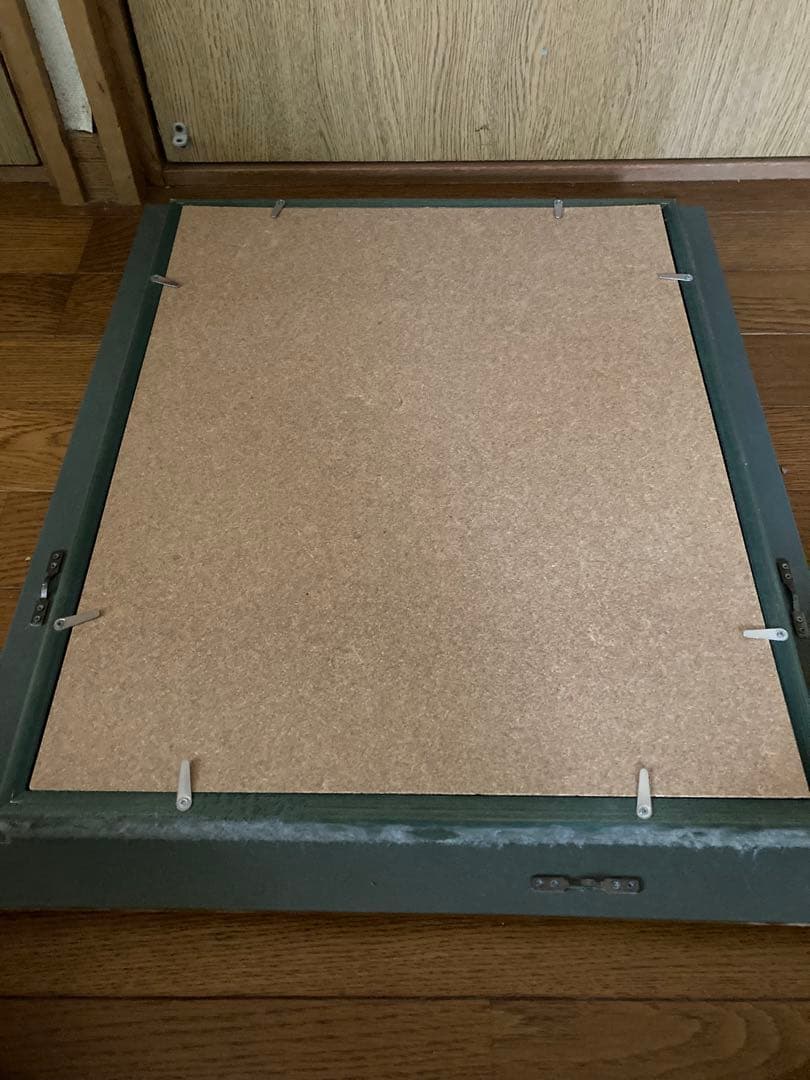 人物画　油絵　水森亜土　F額付き　手描き　肉筆