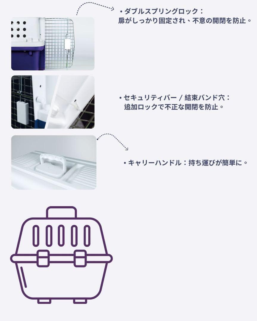 猫犬 ケージ クレート ペットパレス BB60N 移住 お出かけ 輸送