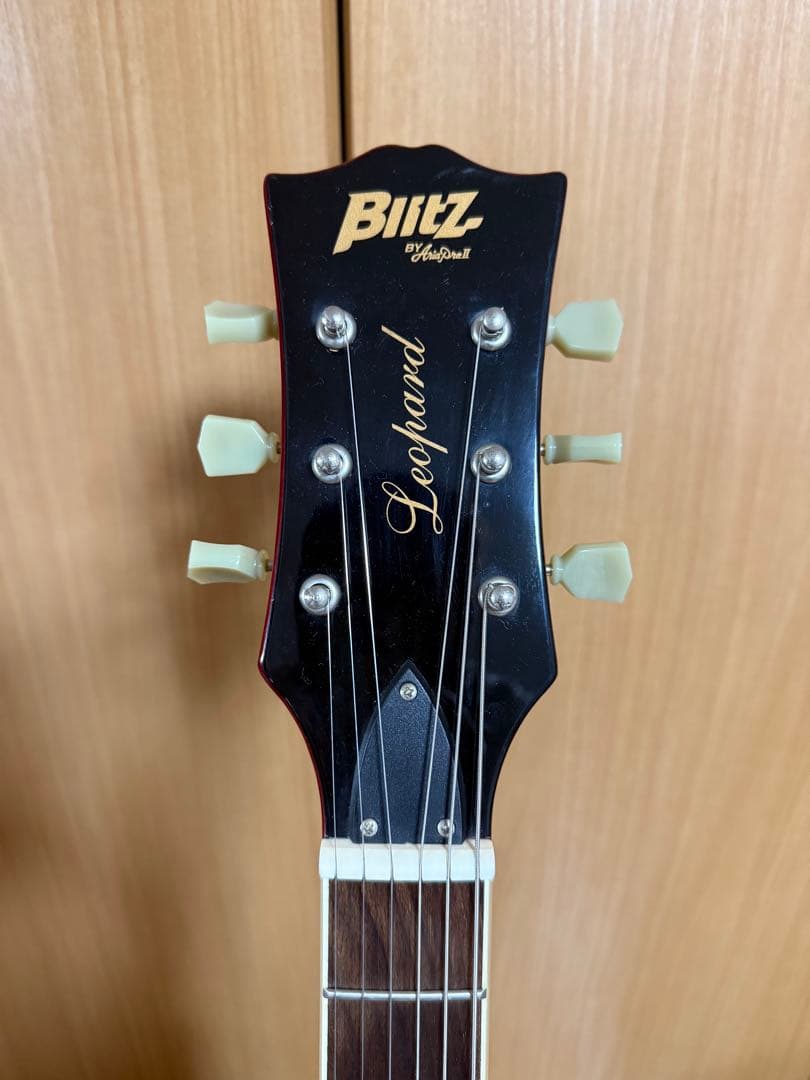 BLITZ レスポール Leopard レフティー 弦新品交換済
