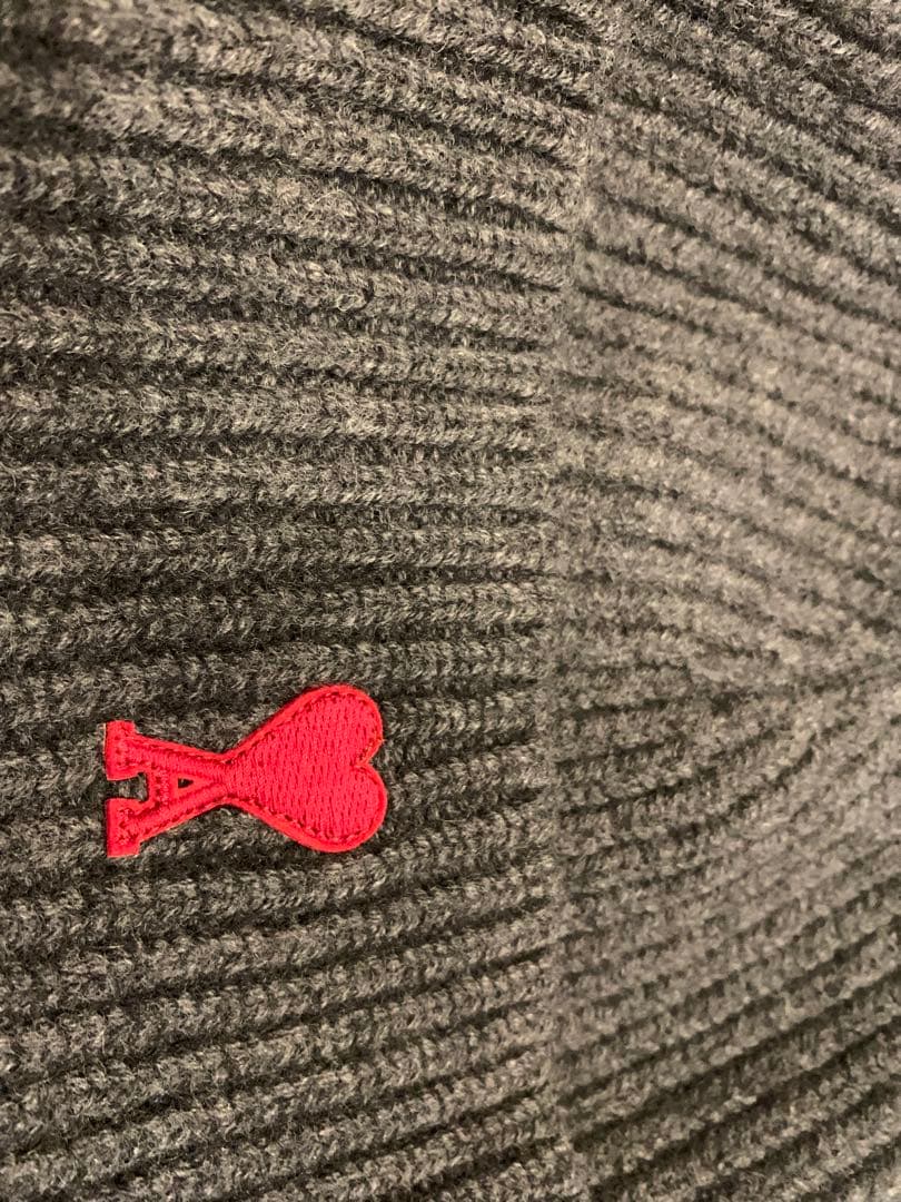 ami AMIPARIS グレー ニット帽 2点セット ユニセックス