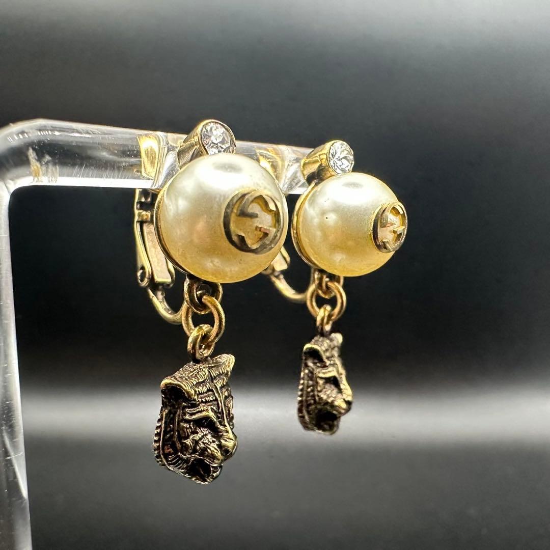 極美品✨ GUCCI グッチ イヤリング タイガーヘッド 1669 - メルカリ