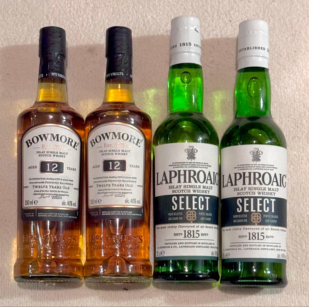 ボウモア 12年 & ラフロイグ セレクト 2本セット