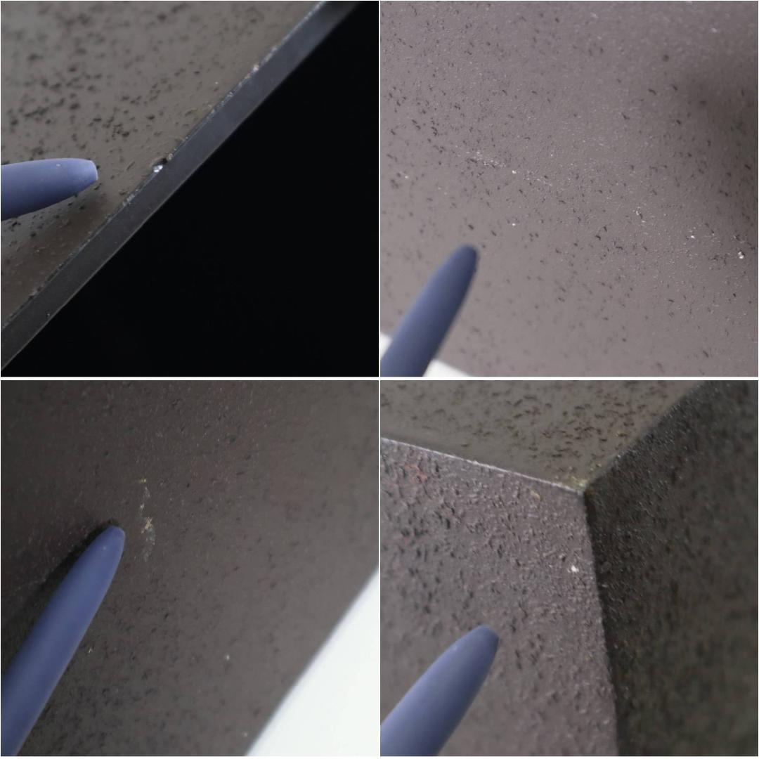 値下展示品 ザラホーム スクエアメタルベース サイドテーブル ブラック