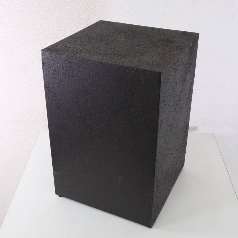 値下展示品 ザラホーム スクエアメタルベース サイドテーブル ブラック