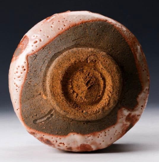 最上位作 桃山陶】三浦繁久 志野茶碗 共箱 栞 茶道具 荒川豊蔵 加藤