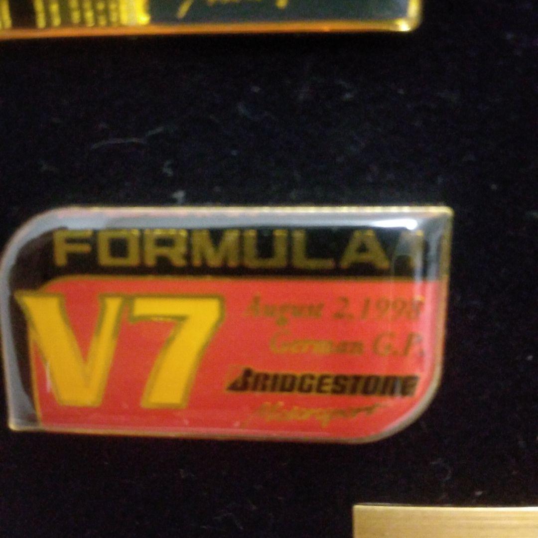 F1 1998年 ブリヂストン優勝 ピンバッチ 9個セット F1 1998年