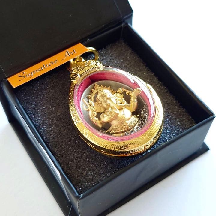 プラクルアン神聖ガネーシャ様虹バージョン微小金枠限定ボックス付幸運金運