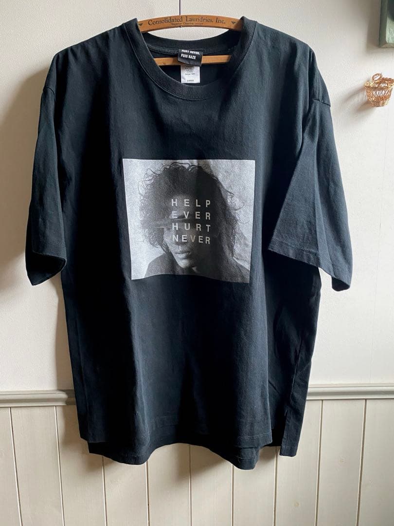 藤井風 Tシャツ HEHN顔Tシャツ Lサイズ HELPEVERHURTNEVR - メルカリ