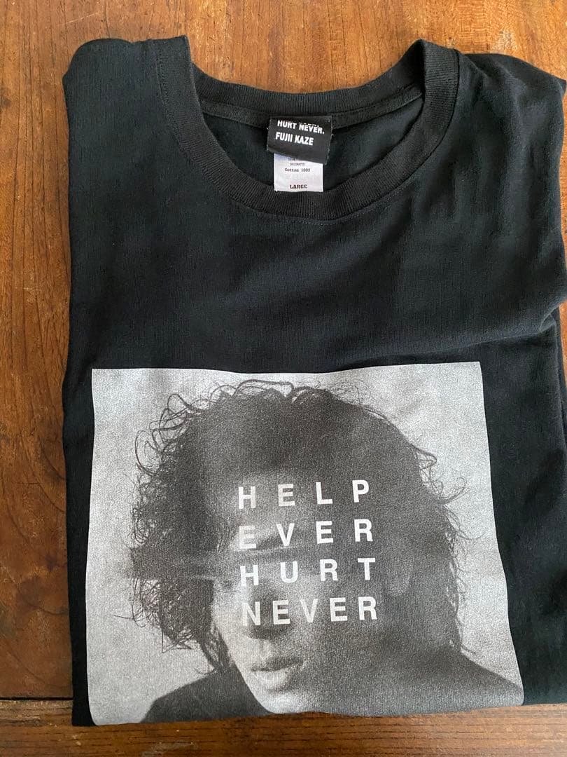 藤井風 Tシャツ HEHN顔Tシャツ Lサイズ HELPEVERHURTNEVR - メルカリ