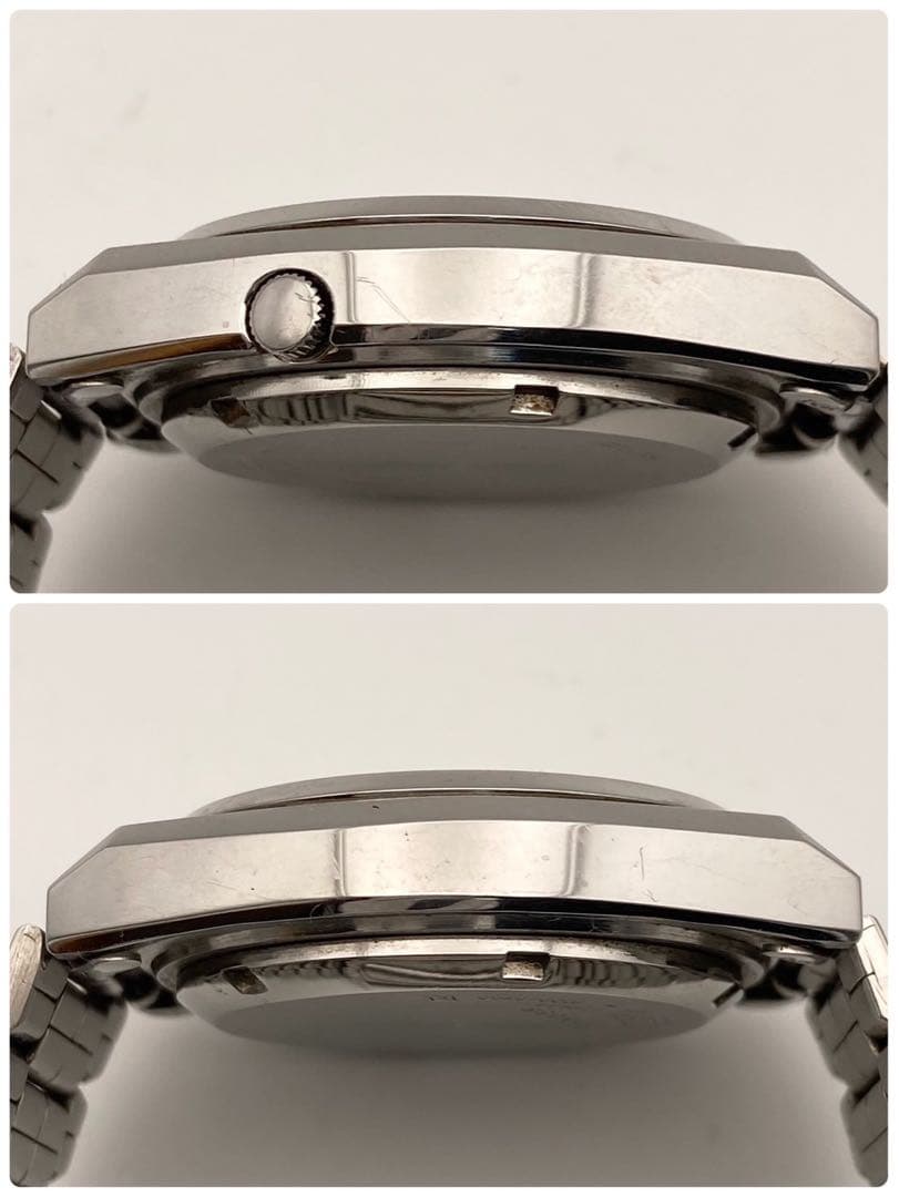 【稼働】SEIKO5 自動巻き 腕時計 デイデイト メンズ シルバー セイコー