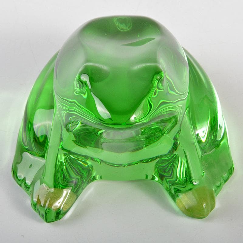 バカラBaccaratクリスタルカエル置物ペーパーウエイトガラス細工