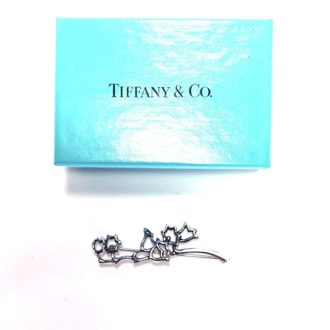 美品・箱付き】ティファニー／ホタルブクロ ピンブローチ SV925