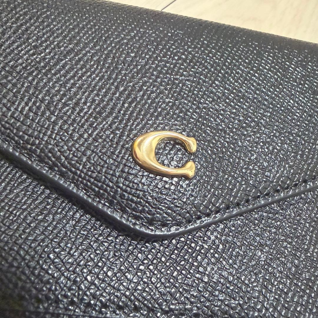 COACH ウィン スモール ウォレット 三つ折り 財布 ケース ブラック