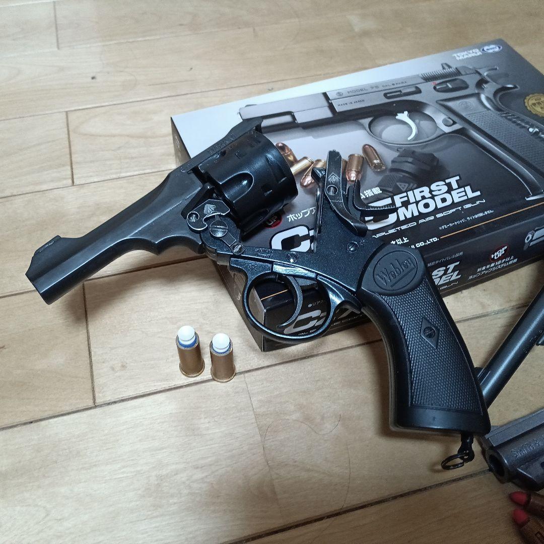 マルシンM−10-ガスガン、ウイック、スポンジ弾ウェブリーマルイトイガン。4点