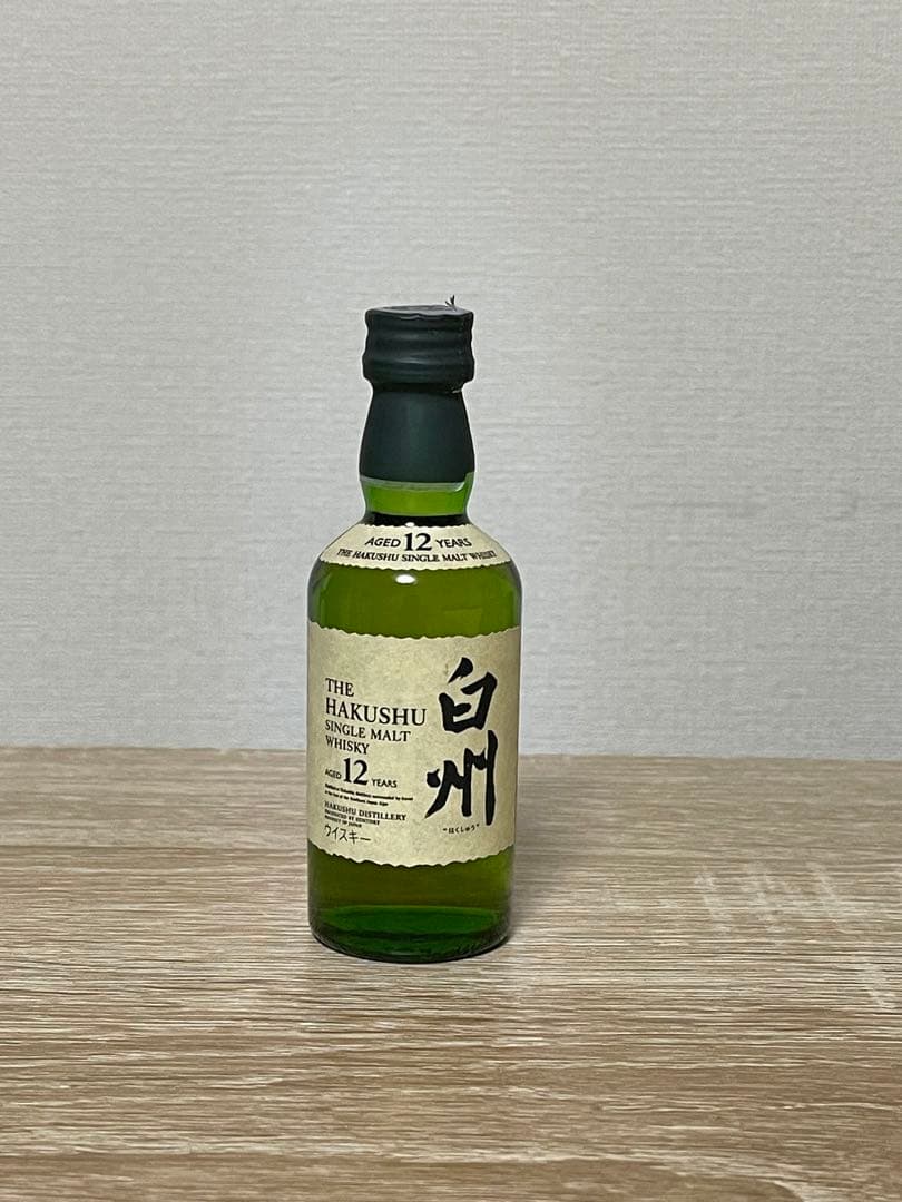 白州12年ミニチュア、マッカラン12年旧ラベルミニチュア
