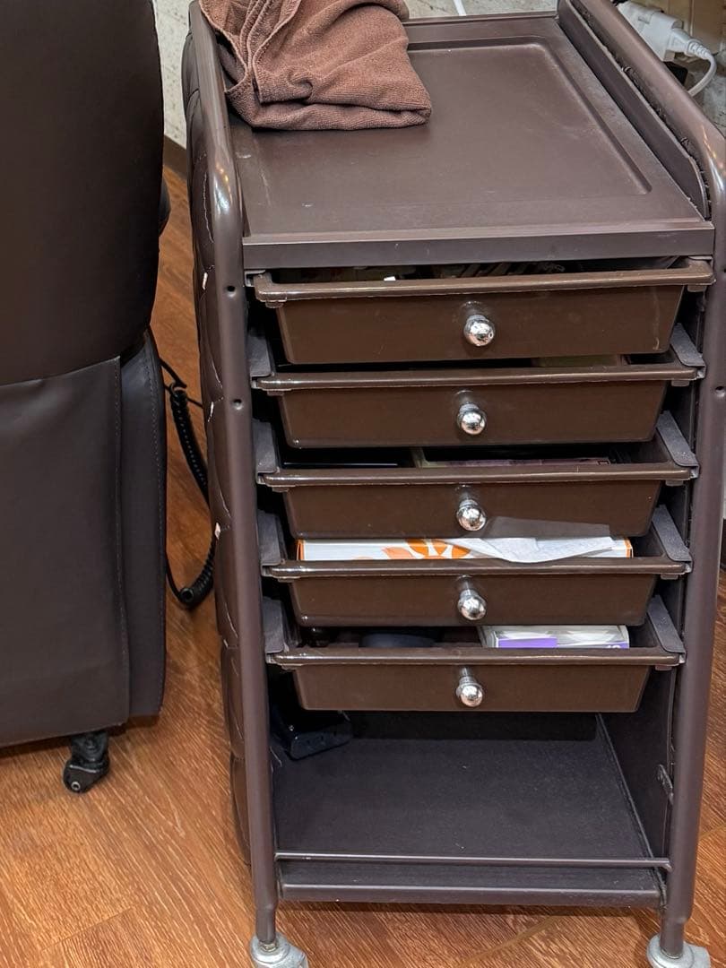 ワゴン マツエク・ネイルワゴン ホワイト キルティングデザイン