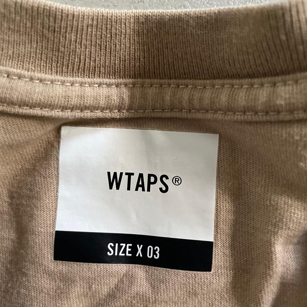 WTAPS ベージュ Tシャツ サイズX 03 WTAPS Tシャツ サイズ X 03 【公式