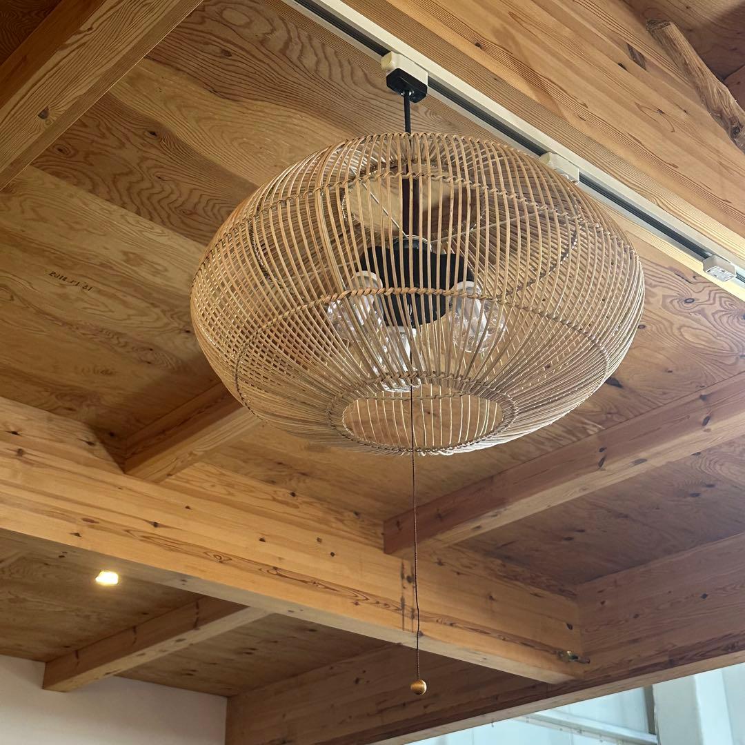 訳あり】バリ島ラタン天井照明Φ50cm 通常18,150円がなんと！ - メルカリ