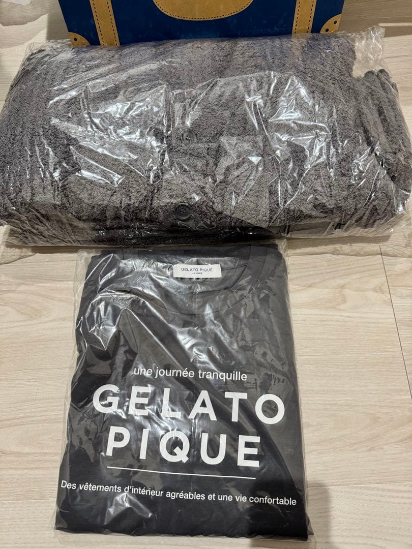 GELATO PIQUE ブラック ルームウェアセット