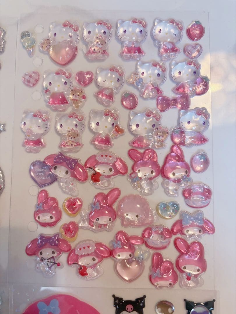 マイメロディ ハローキティ シール帳完成品♡