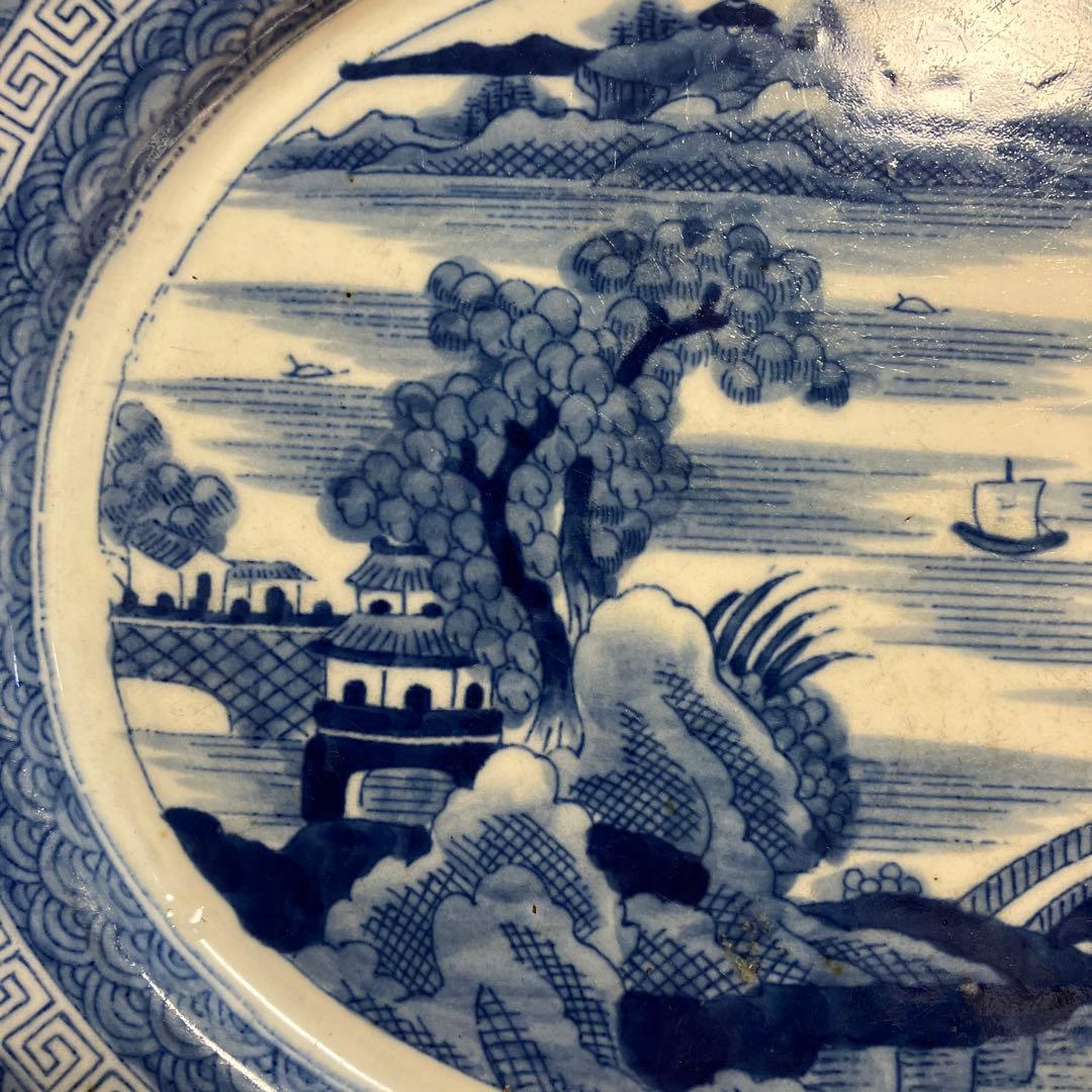 古伊万里 楕円皿 古美術