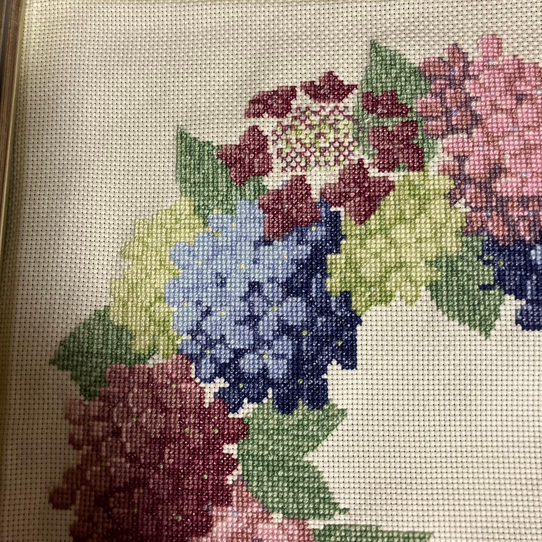 ホビーラホビーレクロスステッチ　紫陽花リース